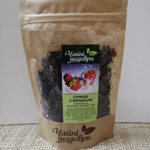 Зелений чай + "Суниця з вершками"